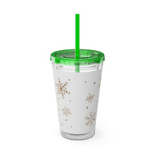 Load image into Gallery viewer, Happy Holidays Tumbler with Straw, 16oz