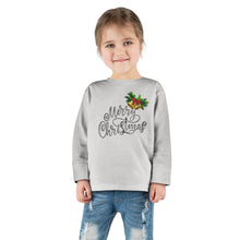 Load image into Gallery viewer, Merry Christmas Toddler Long Sleeve Tee
