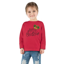 Load image into Gallery viewer, Merry Christmas Toddler Long Sleeve Tee