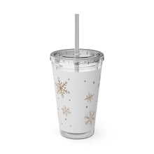 Load image into Gallery viewer, Happy Holidays Tumbler with Straw, 16oz