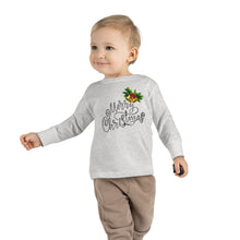 Load image into Gallery viewer, Merry Christmas Toddler Long Sleeve Tee