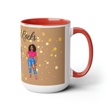 Load image into Gallery viewer, Pretty girl rocks Mug 15oz
