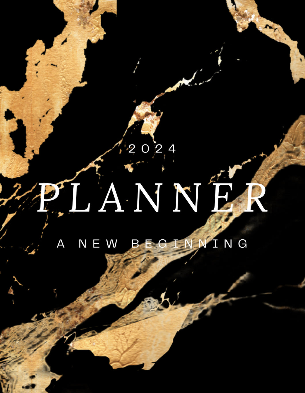 Black and Gold Planner